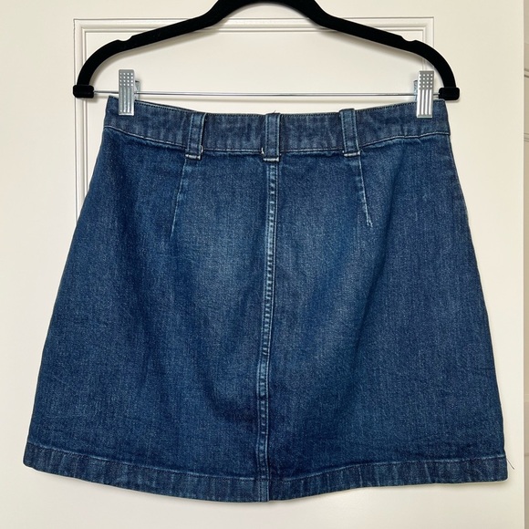 Madewell Denim Zip Mini Skirt Size 28 - Picture 6 of 6